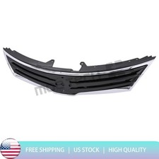 New Premium For 2010-2012 Nissan Versa Chrome / Black Front Grille 62310ZW80A picture