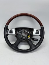 2008-2010 JEEP GRAND CHEROKEE OVERLAND STEERING WHEEL BLACK WOOD OEM Read picture