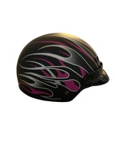 BILT Phoenix Women’s Half Helmet Matte Black/Pink- Women's XS Excellent Cond picture