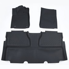 Floor Mats Liner For 2014-2021 Toyota Tundra Crew Max TPE Rubber All Weather picture