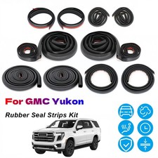 Door Rubber Seal Strip Trim Weather Draft Wind Noise Reduction Kit For GMC Yukon picture