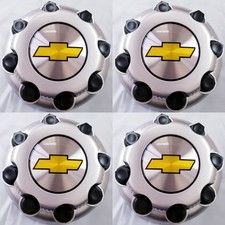4ps Chevy Express Van 2500 3500 PAINTED SILVER Center Hub Caps 9597163 New 8LUGS picture