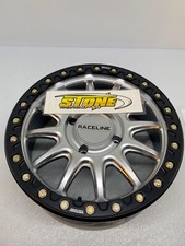 Raceline Alpha Beadlock 17x7 UTV Wheel -Silver/BK (4/137) +25mm [A14SB-77037+25] picture