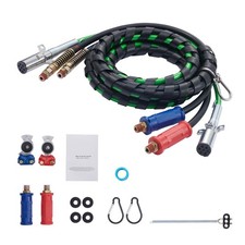 Uimoso 12FT 3-in-1 Semi Truck Air Lines Kit with 2PCS Glad Hands and Handles picture