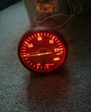 HKS 60mm Mechanical 90s Boost Gauge Meter Rare GTR R32 R33 Supra RX7 EVO picture