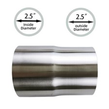 Stainless Steel Exhaust Pipe Connector Reducer 2.5