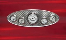 1932 Ford style gauge panel with engine turned insert picture