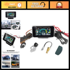 3-in-1 Digital LCD Gauge for Car/Truck/SUV/RV - Oil Pressure, Voltage, Water Tem picture