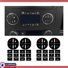 AC Dash Button Repair Kit, 2PCS Stickers Automotive Dash Gauge AccentColor: 2pcs picture