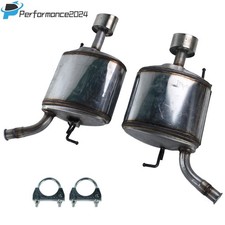 Stainless Steel Pair of Exhaust Muffler For 2009-2013 Infiniti G37 3.7L Sedan picture