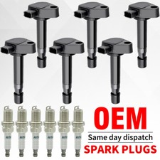 ✅6X Ignition Coils + 6X Spark Plugs Set for 1999-2007 Honda Odyssey 3.5L UF242 picture