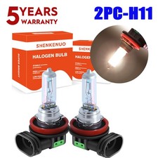 2X H11 Halogen Headlight Super Bright Bulbs Warm White High/Low Beam Replacement picture