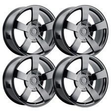 (Set-4) Replica Fr33 2251 Chevy 1500 20X8.5 6x5.5/6x139.7 Black 22mm Wheels 20 picture