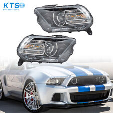 Right+Left Headlight For 2013-2014 Ford Mustang Projector HID/Xenon w/LED DRL picture