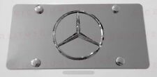 3D Mercedes Benz Front Stainless Steel Finished License Plate Frame Holder picture