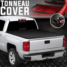 FOR 14-19 CHEVY SILVERADO/GMC SIERRA 6.5FT BED SOFT VINYL ROLL-UP TONNEAU COVER picture