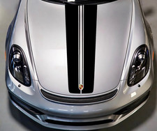 Three Stripe Hood Racing Decal Compatible with Porsche Boxster 718 981 982 picture