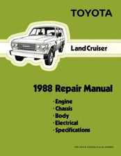1988 Toyota Land Cruiser Shop Service Repair Manual picture