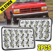2PCS 4X6Inch DOT LED Headlights Hi/Lo Beam For 1987-1995 Dodge Dakota 300W 6000K picture