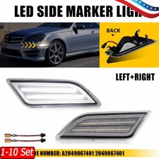 1-10x Upgrade LED Fender Side Marker Lights Fit 12-14 Mercedes C63 AMG US Import picture