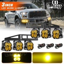 For 2017-2020 Ford F-150 Raptor LED PRO Fog lights Kit Rigid Laser Amber Offroad picture