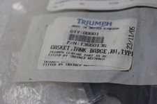 T3660136 NEW OEM 1998-2020 TRIUMPH RIGHT TANK BADGE GASKET BONNEVILLE THRUXTON picture