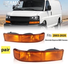 For Chevy Express 1500 2500 GMC Savana 2003-25 Parking Corner Turn Signal Lights picture