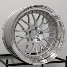 One 19x11 Aodhan AH02 AH2 5x114.3 15 Silver Wheel Rim 73.1 picture