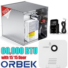 ORBEK RV Tankless Water Heater 15x15 in Propane Gas 60,000 BTU with Controller picture