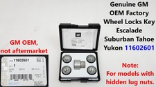 11602601 Genuine GM OEM Factory Wheel Locks Key Escalade Suburban Tahoe Yukon picture