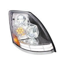 United Pacific 35894 Headlight R/H, Chrome, Led, With Abs Rear Housing, With Dua picture