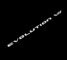 TRUNK LID BADGE EMBLEM FOR MITSUBISHI LANCER EVO EVOLUTION VII 7 LETTERS CHROME picture