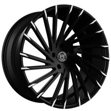 20x8.5/20x10 Lexani Wheels Wraith Black with Machined Tips Rims (4pcs) A1 picture