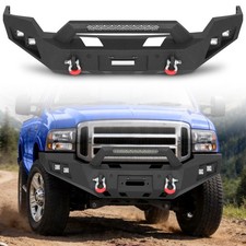Steel Front Bumper For 2005-2007 Ford F-250 F-350 F-450 W/Winch Plate LED Lights picture