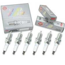 6 pc NGK 5887 IZFR5G Laser Iridium Spark Plugs for 8M0058933 33-889597Q lh picture