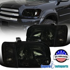 Fits 2005-2006 Toyota Tundra Headlight Corner Smoke 05-07 Sequoia SR5 Head Lamp picture