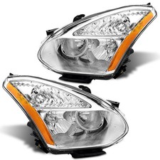 2Pcs Headlights For 2008-2013 Nissan Rogue / 2014-2015 Rogue Chrome Left+Right picture