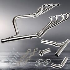 SS Polished Long Tube Exhaust Header+Y-Pipe for 99-06 Chevy/GMC GMT800 4.8/5.3 picture