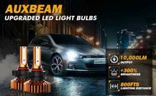 AUXBEAM F2 H4/HB2/9003 Mini Size, 6500K Cool White, 52W Light Bulbs 10K Lumens picture
