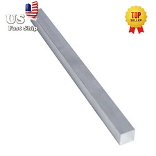 1xPiece T061 Aluminum Square Bar 20MM Thick x 20MM Wide x 300MM Length Silver picture