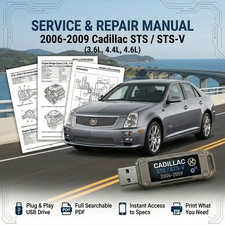 CADILLAC STS STS-V 2006 2007 2008 2009 SERVICE REPAIR WORKSHOP MANUAL ON USB picture