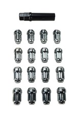 MASSFX 16-Pack Durable Chrome 17mm Hex Lug Nuts, 35mm Length, & 12x1.5 Thread picture