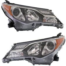 Headlight Set For 2013 2014 2015 Toyota RAV4 Left and Right With Bulb 2Pc picture