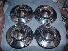 Chevy 1961-62 Impala BelAir Dog Dish Bowl Hubcap SET (4) VERY NICE Slum Caps picture