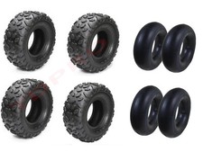Set of 4 ATV Tires 145/70-6, Front Rear Tires & Tubes, UTV Go Cart 145x70x6 6