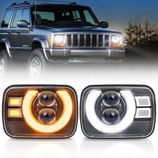 2PCS 5x7 7x6 LED Headlights Plug & Play H6054 Replacement For JXXP Wrangler picture