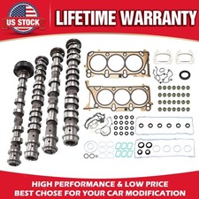 4 Pack Camshafts and Engine Head Gasket For 2017-2022 Chrysler Pacifica 3.6L picture