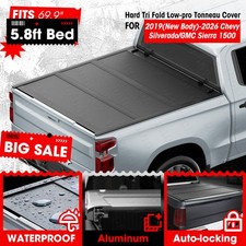 5.8FT Hard Low-pro Tonneau Cover for 2019-2026 Chevy Silverado / GMC Sierra 1500 picture