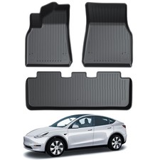 COMAUTO Floor Mats  3PCS for Tesla Model Y 2020-2025 (Not fit for Juniper/7Seat) picture