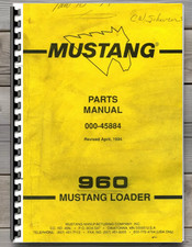 Mustang 960 Loader Parts Manual Comb Bound picture